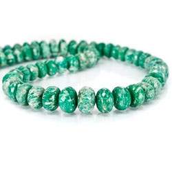 6mm - 7.5mm Russian Amazonite Faceted Rondelle Beads 8 inch 41 pcs (ONLINE ORDER ONLY)