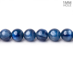 6mm Blue Kyanite Plain Round Beads 15.75 inch 67 pieces A 1mm hole (ONLINE ORDER ONLY)