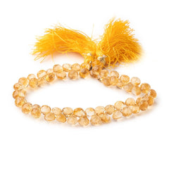 5mm Citrine Faceted Candy Kiss Beads 8 inch 64 pieces (ONLINE ORDER ONLY)