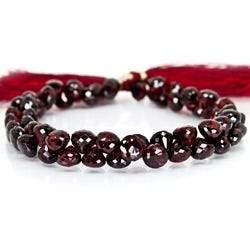 6mm Garnet Beads Candy Kiss Briolette 9 inch 59 pieces (ONLINE ORDER ONLY)