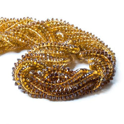 4mm Golden Shaded Tourmaline Plain Rondelle
