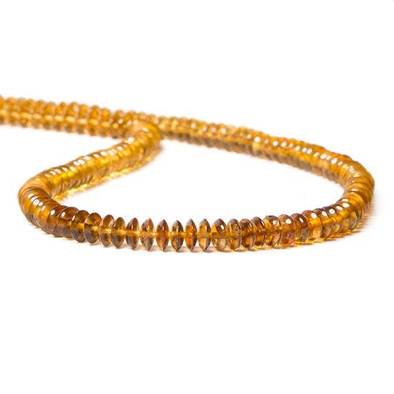 4mm Golden Shaded Tourmaline Plain Rondelle