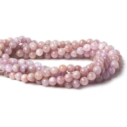 6mm Kunzite Plain Rounds 16 inch 66 beads AA (ONLINE ORDER ONLY)
