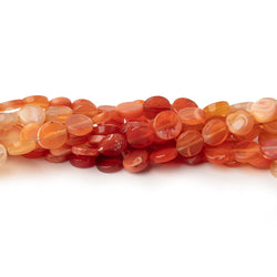 6mm Mexican Fire Opal Plain Coin Beads 17 inch 70 pieces (ONLINE ORDER ONLY)