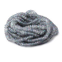 6mm Mystic Grey Topaz Faceted Rondelle Beads 16 inch 157 pieces (ONLINE ORDER ONLY)