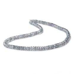 6mm Mystic Grey Topaz Faceted Rondelle Beads 16 inch 157 pieces (ONLINE ORDER ONLY)