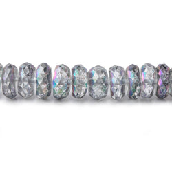 6mm Mystic Grey Topaz Faceted Rondelle Beads 16 inch 157 pieces (ONLINE ORDER ONLY)