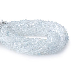6mm Pale Blue Topaz Faceted Rondelle Beads 8 inch 45 pieces AA (ONLINE ORDER ONLY)