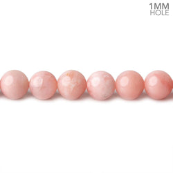 6mm Pink Peruvian Opal plain round large hole beads 16 inch 69 pieces A (ONLINE ORDER ONLY)