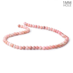 6mm Pink Peruvian Opal Plain Rounds 15.5 inch 66 Beads 1mm Hole (ONLINE ORDER ONLY)
