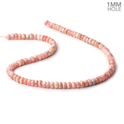 6mm Rhodochrosite Plain Rondelle Beads 16 inch 100 pieces 1mm hole (ONLINE ORDER ONLY)