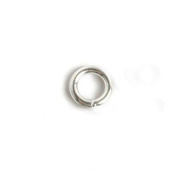 6mm Sterling Silver Soldered Plain Jump Ring Set of 25 pieces 16 gauge wire (ONLINE ORDER ONLY)