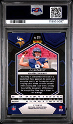 Graded 2024 Panini Mosaic JJ McCarthy #310 Reactive Yellow Rookie RC Football Card PSA 9 Mint (ONLINE ORDER ONLY)
