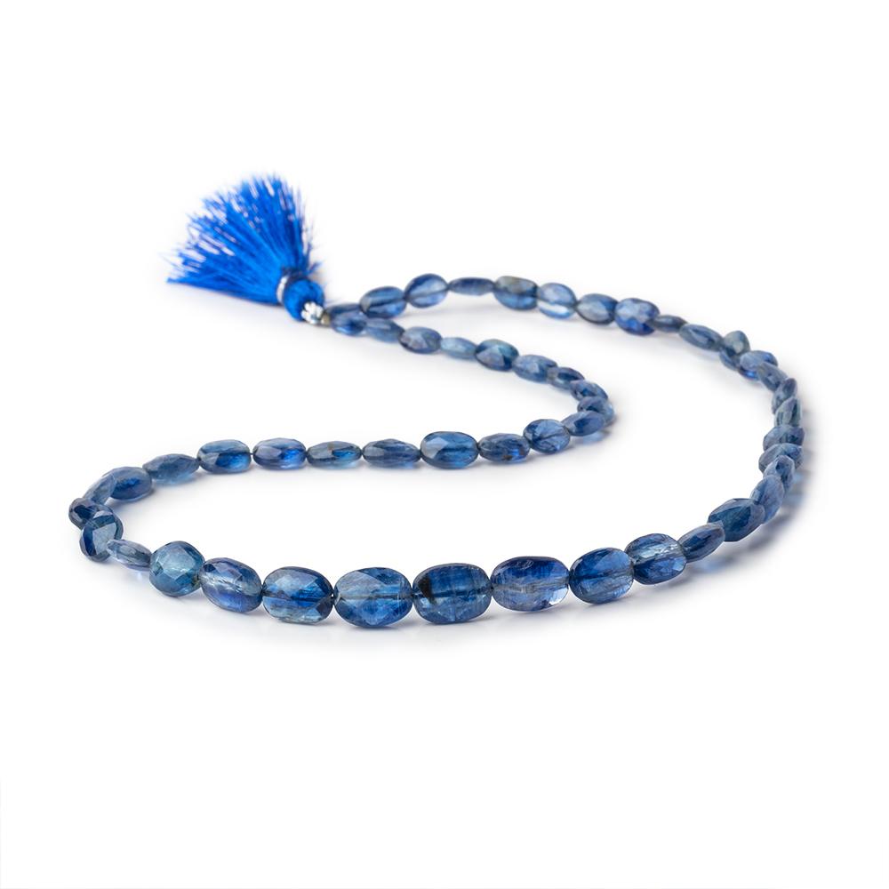 6x4-11x9mm Kyanite Faceted Oval Nugget Beads 16 inch 52 pieces (ONLINE ORDER ONLY)