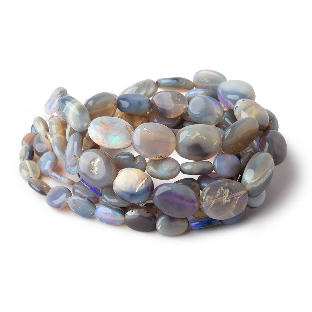 6x4-14x10mm Australian Opal Plain Nuggets 18 inch 50 Beads (ONLINE ORDER ONLY)