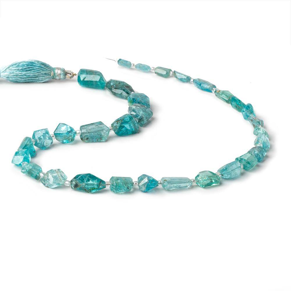 6x4-15x9mm Apatite faceted nugget beads 14.5 inch 31 pieces (ONLINE ORDER ONLY)