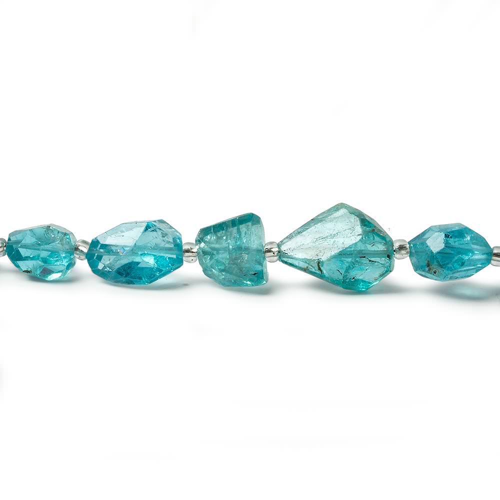 6x4-15x9mm Apatite faceted nugget beads 14.5 inch 31 pieces (ONLINE ORDER ONLY)