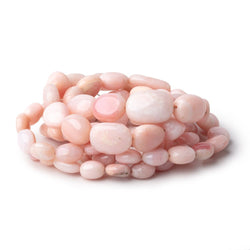 6x4-16x13mm Pink Peruvian Opal Plain Nugget Beads 17 inch 36 pieces (ONLINE ORDER ONLY)