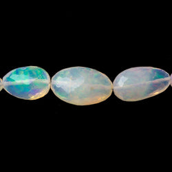 6x4-17x11mm Ethiopian Opal Straight Drill Faceted Nuggets 17 inch 42 beads AA (ONLINE ORDER ONLY)