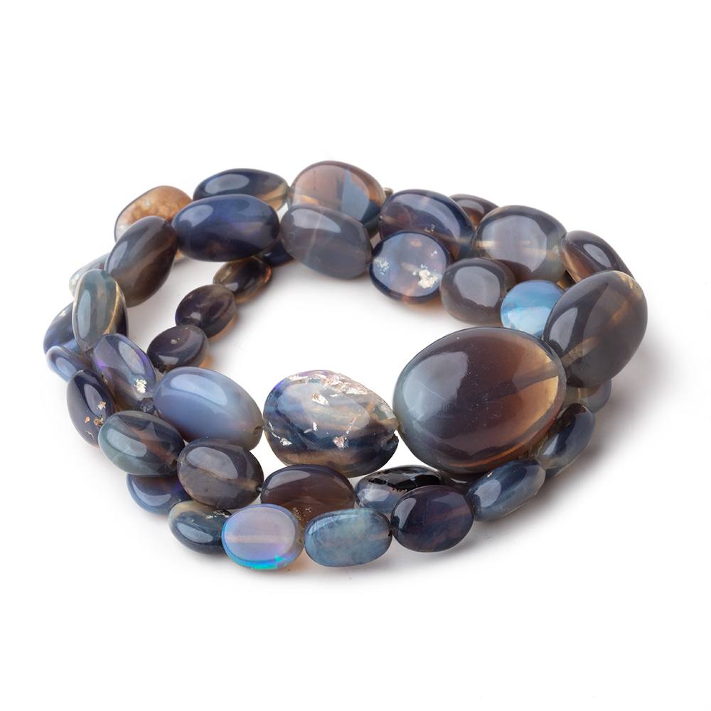 6x4-17x14mm Australian Opal Plain Nugget Beads 16 inch 46 pieces (ONLINE ORDER ONLY)