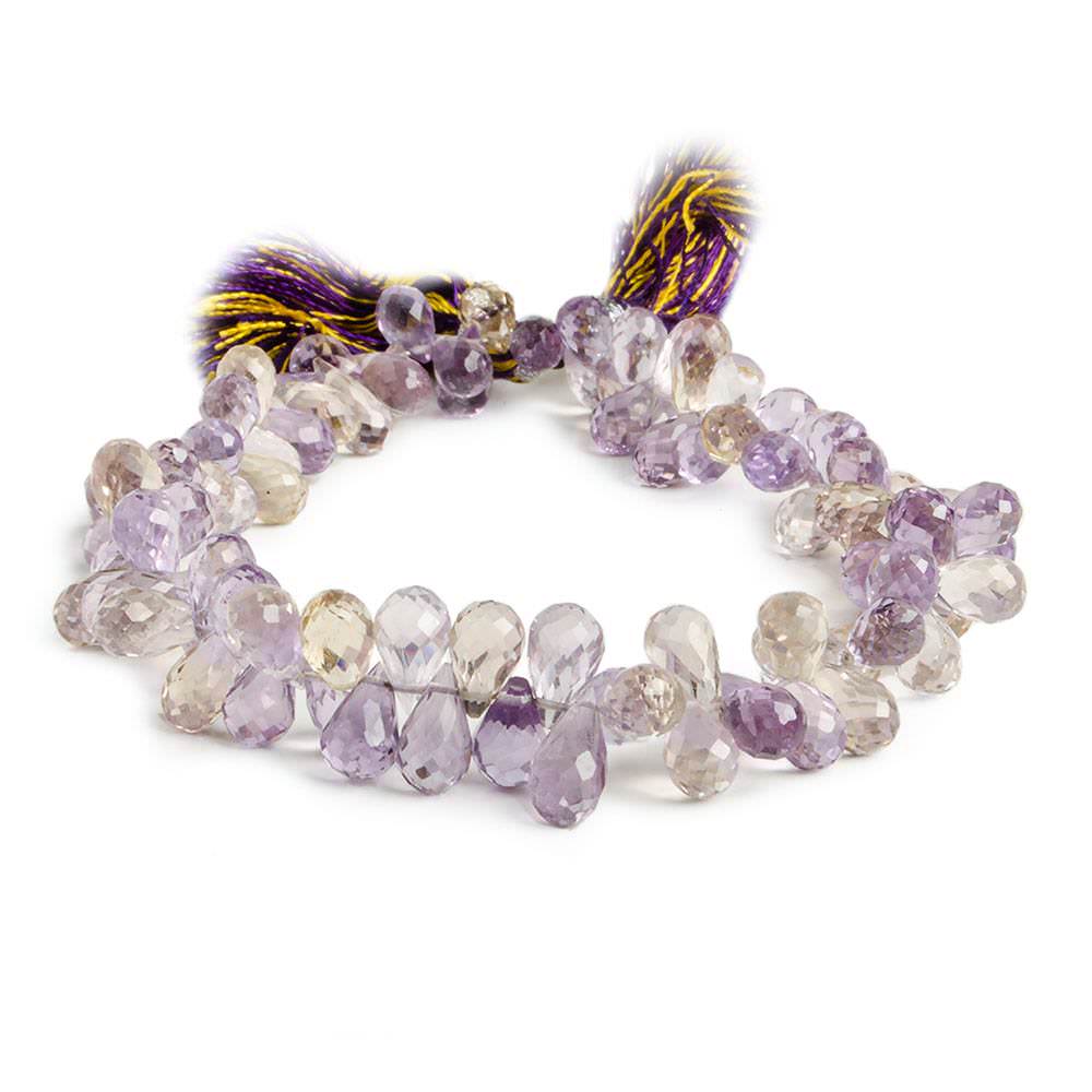 6x4-9x4mm Ametrine Tear Drop Beads 8 inch 92 pieces (ONLINE ORDER ONLY)