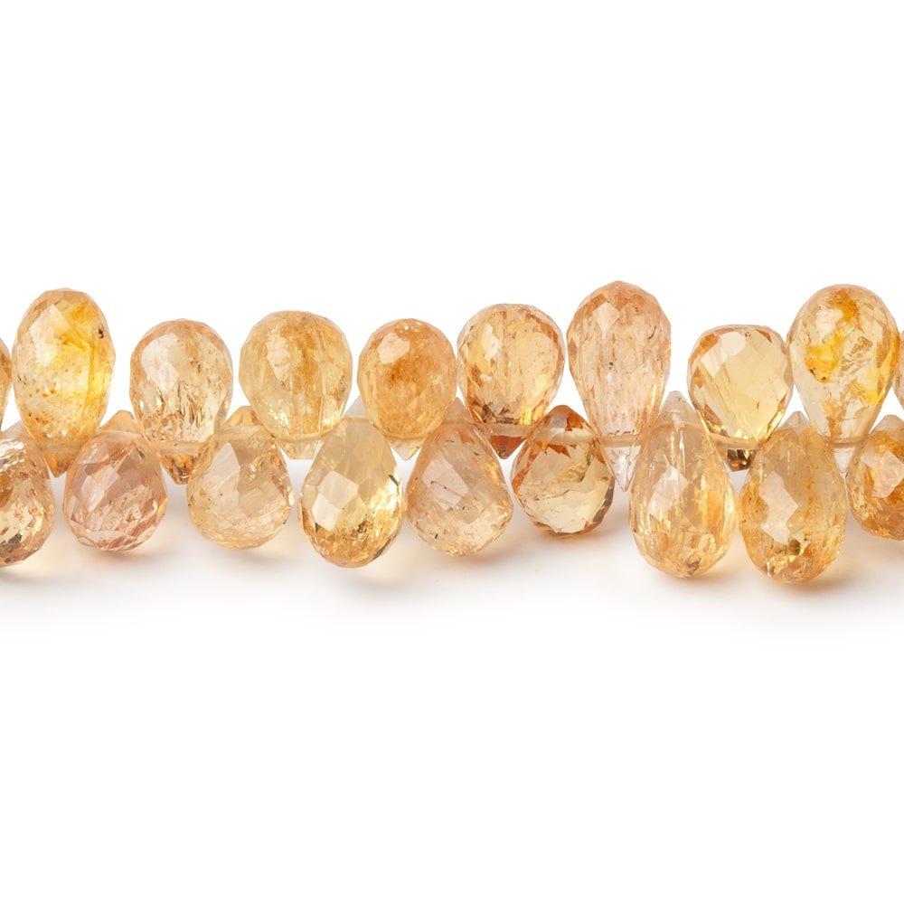6x4-9x5mm Imperial Topaz Faceted Tear Drop Beads 7.75 inch 80 pieces (ONLINE ORDER ONLY)
