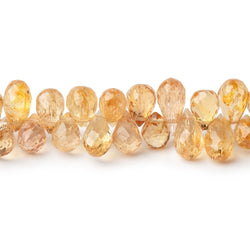 6x4-9x5mm Imperial Topaz Faceted Tear Drop Beads 7.75 inch 80 pieces (ONLINE ORDER ONLY)