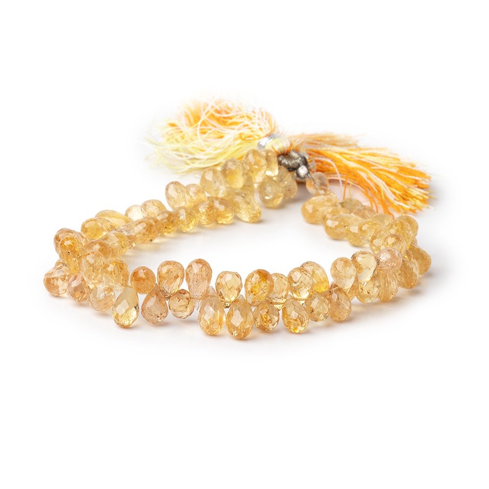 6x4-9x5mm Imperial Topaz Faceted Tear Drop Beads 7.75 inch 80 pieces (ONLINE ORDER ONLY)
