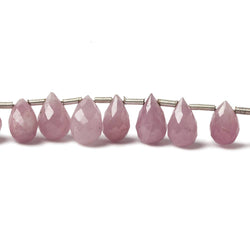 6x4-9x5mm Ruby tear drop beads 8 inch 35 pieces