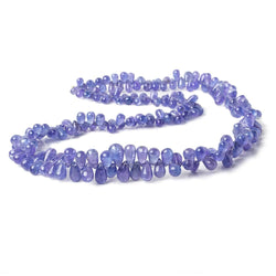 6x4-9x6mm Tanzanite plain Tear Drop Beads 18 inch 198 pieces AA (ONLINE ORDER ONLY)