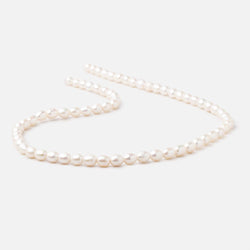 6x4.5mm Off White Oval 1.5mm Drill Hole Freshwater Pearls 61 pieces (ONLINE ORDER ONLY)