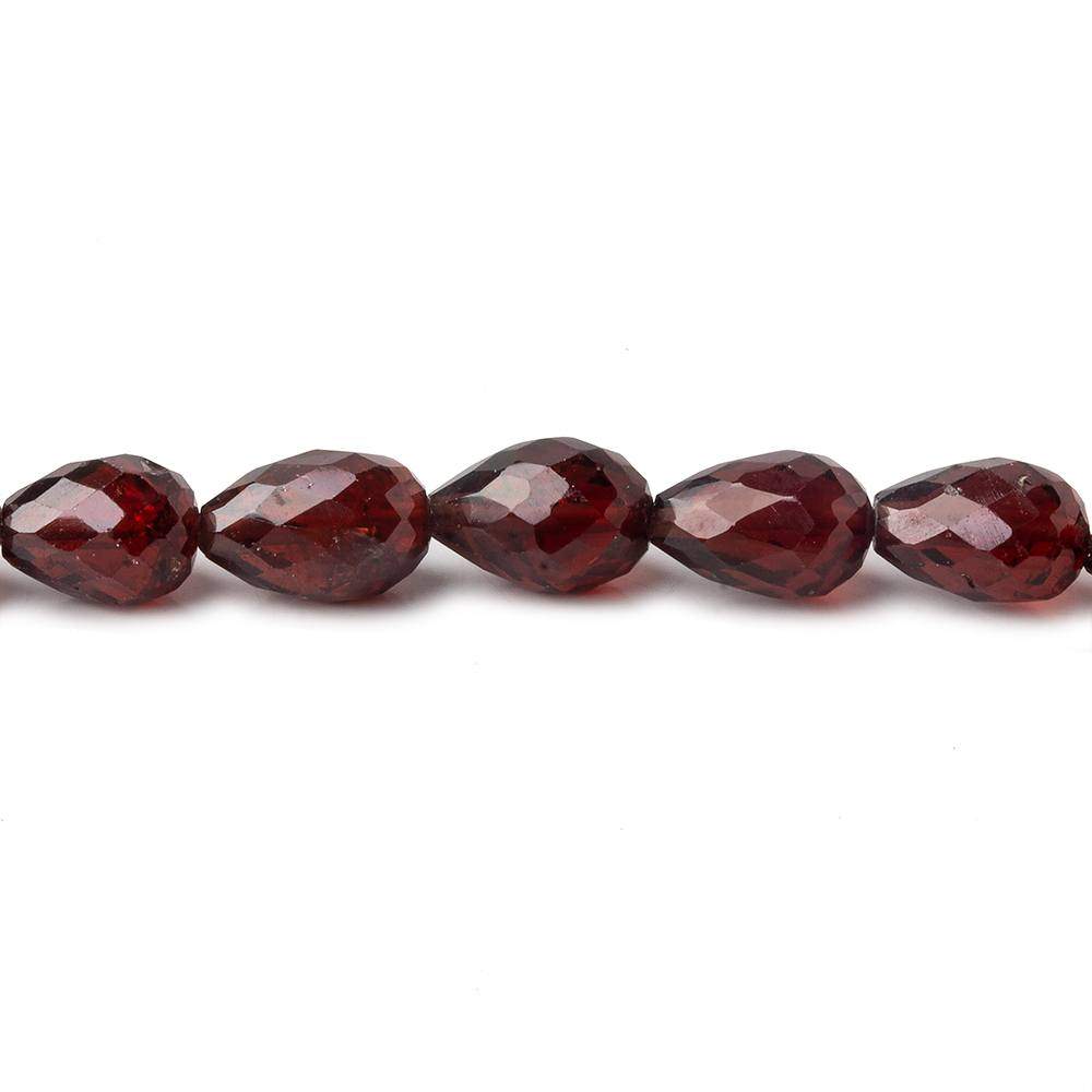 6x5-10x6mm Garnet Straight Drilled Faceted Tear Drops 16 inch 46 pieces AA (ONLINE ORDER ONLY)