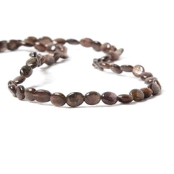 6x5-10x8mm Chocolate Sapphire plain oval beads 19 inches 62 pieces AAA (ONLINE ORDER ONLY)