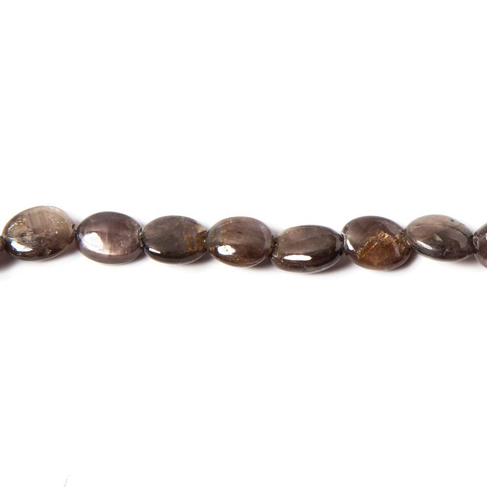 6x5-10x8mm Chocolate Sapphire plain oval beads 19 inches 62 pieces AAA (ONLINE ORDER ONLY)