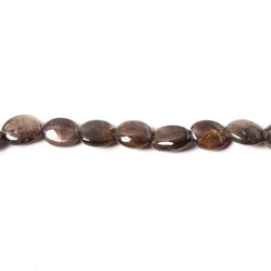 6x5-10x8mm Chocolate Sapphire plain oval beads 19 inches 62 pieces AAA (ONLINE ORDER ONLY)