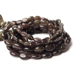 6x5-10x8mm Chocolate Sapphire plain oval beads 19 inches 62 pieces AAA (ONLINE ORDER ONLY)