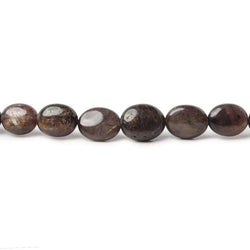 6x5-10x8mm Chocolate Sapphire plain oval beads 19 inches 62 pieces AAA (ONLINE ORDER ONLY)