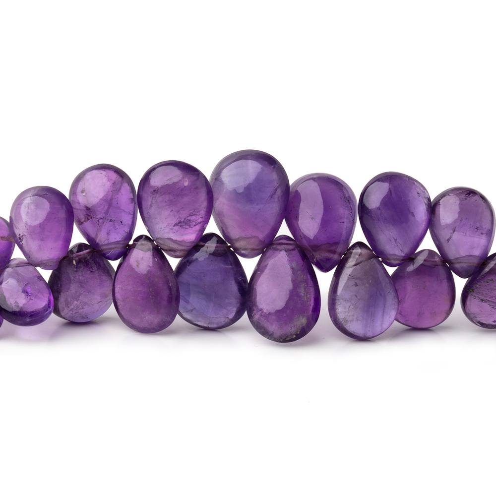 6x5-11x8mm Amethyst Plain Pear Beads 5.5 inch 58 pieces (ONLINE ORDER ONLY)