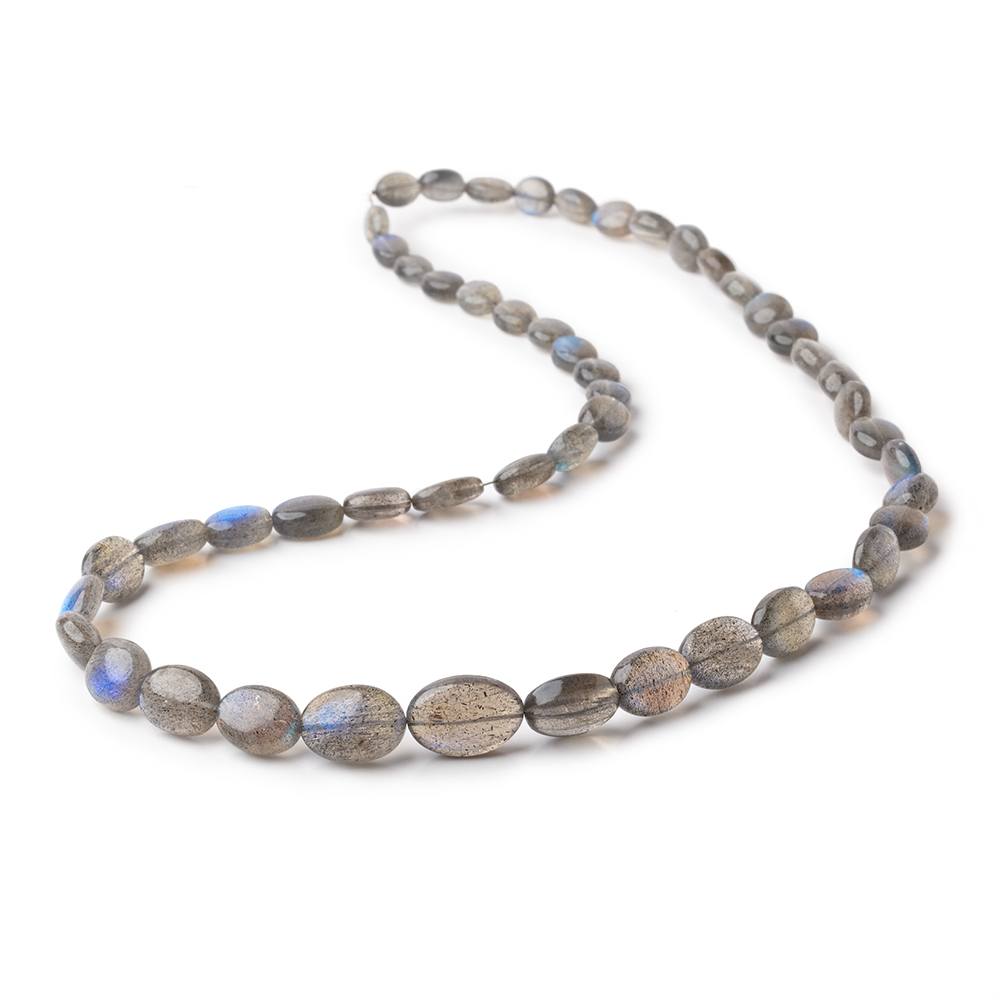 6x5-14x9mm Labradorite Plain Oval Beads 18 inch 48 pieces AAA (ONLINE ORDER ONLY)