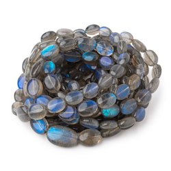 6x5-14x9mm Labradorite Plain Oval Beads 18 inch 48 pieces AAA (ONLINE ORDER ONLY)