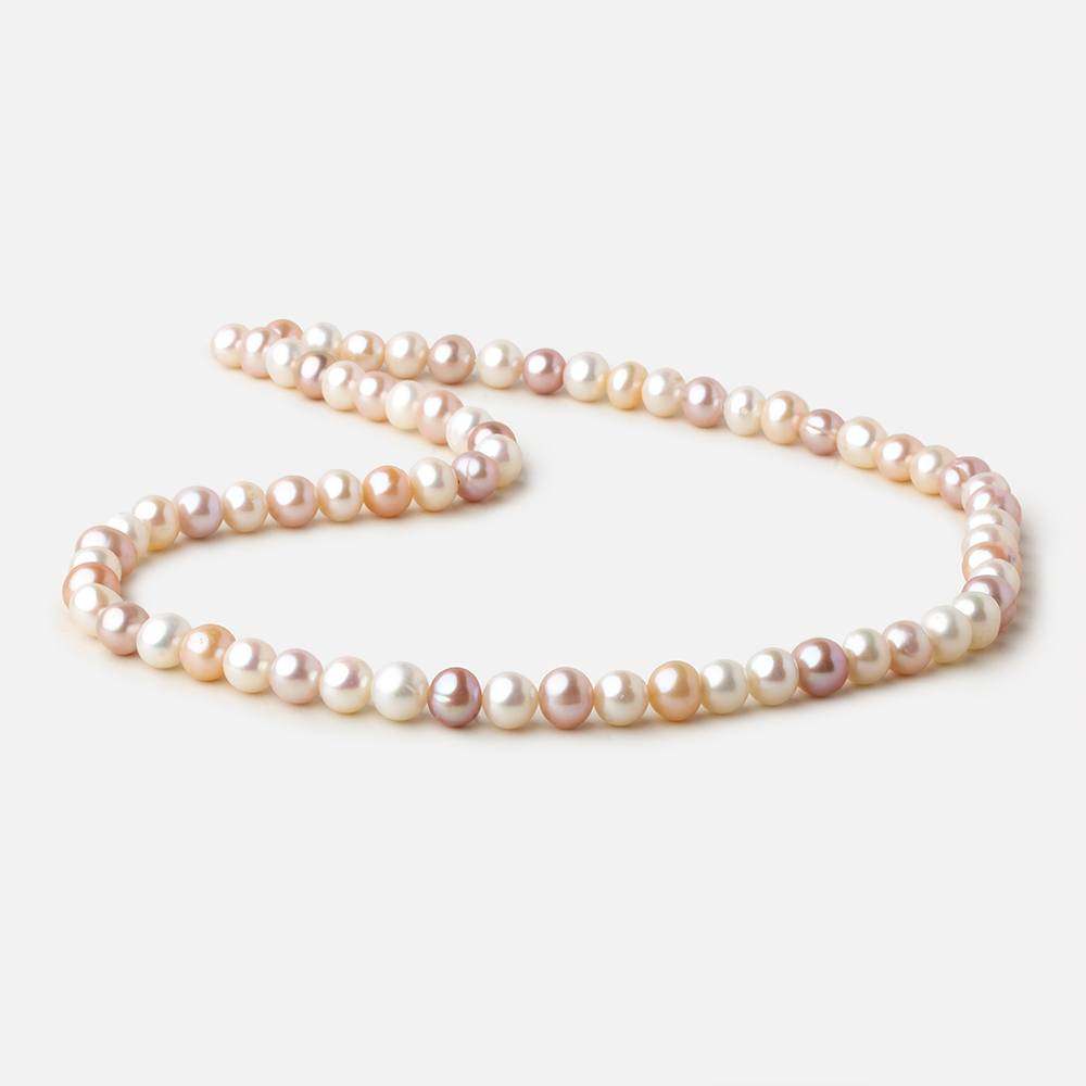 6x5-7x6mm Tri Color side drilled Baroque freshwater pearls 16 inch 68 pieces (ONLINE ORDER ONLY)