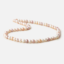 6x5-7x6mm Tri Color side drilled Baroque freshwater pearls 16 inch 68 pieces (ONLINE ORDER ONLY)