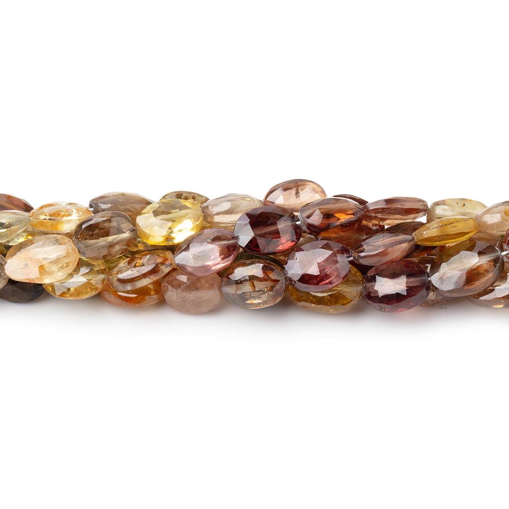 6x5-8x6mm Multi Color Golden Zircon Faceted Oval 16 inch 58 Beads AA (ONLINE ORDER ONLY)