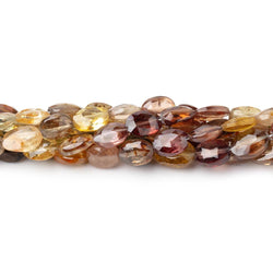 6x5-8x6mm Multi Color Golden Zircon Faceted Oval 16 inch 58 Beads AA (ONLINE ORDER ONLY)
