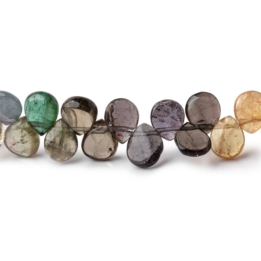 6x5-8x6mm Multi Color Tourmaline Plain Pear Beads 18 inch 138 pieces (ONLINE ORDER ONLY)