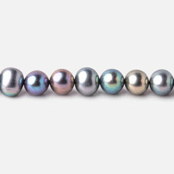 6x5mm Light Peacock Off Round Freshwater Pearls 16 inch 72 Beads (ONLINE ORDER ONLY)