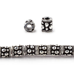 6x5mm Rain Drop Design Tube Beads 8 inch 33 pieces