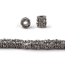6x5mm Rain Drop Design Tube Beads 8 inch 33 pieces