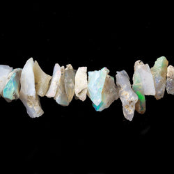 6x5x3-13x5x3mm Australian Opal center drilled Natural Crystal Chip Beads 7.5 inch 64 beads (ONLINE ORDER ONLY)