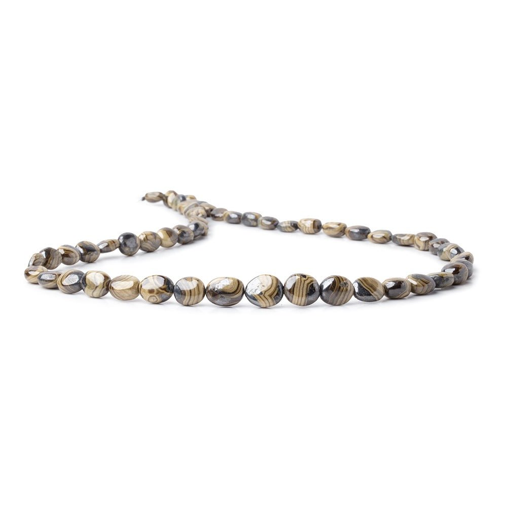 6x6-10x8mm Schalenblende Plain Nugget Beads 18 inch 54 pieces (ONLINE ORDER ONLY)